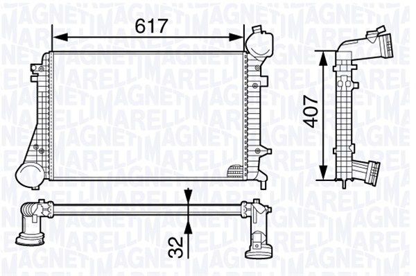 MAGNETI MARELLI Välijäähdytin 351319202080